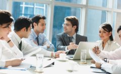 Business people at meeting